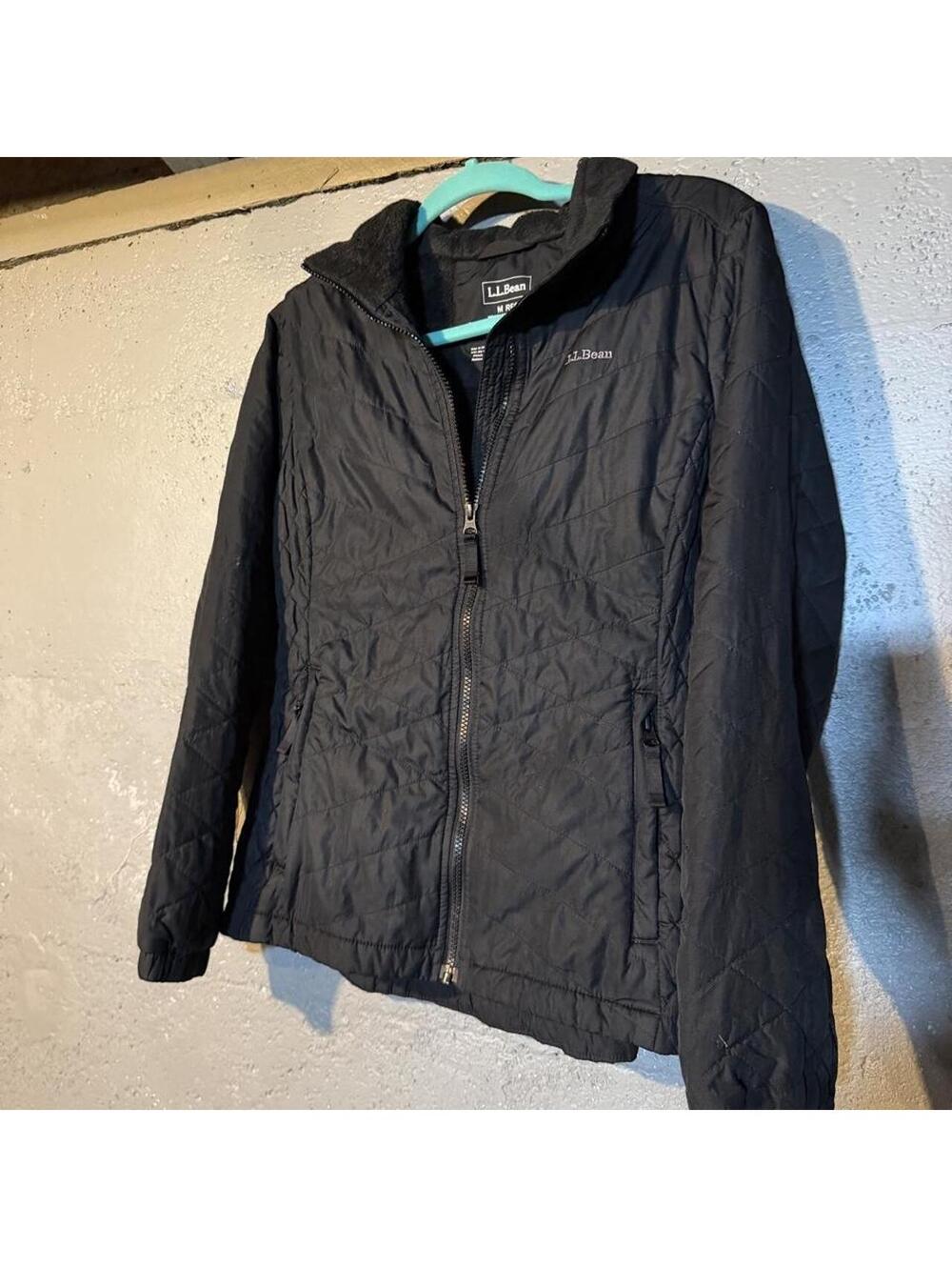 L.L.Bean Women's Quilted Black Jacket Size M Regular